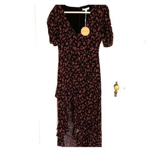 Honey Punch Boho Floral Maxi with Slit